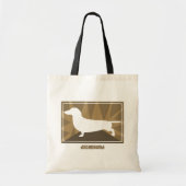 Earthy Dachshund Bag Tote Bag (Voorkant)