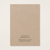 Earthy Earring Kraft-kaart Visitekaartje (Achterkant)
