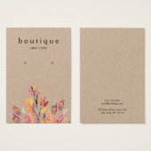 Earthy Earring Kraft-kaart Visitekaartje (Voorkant /achterkant)