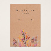 Earthy Earring Kraft-kaart Visitekaartje (Voorkant)