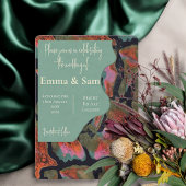 Earthy elegance Invitation Kaart