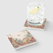 Earthy Escape Stenen Onderzetter (Zijkant)