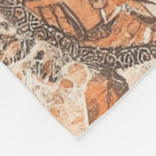 Earthy Feathered Mandala Fleece Deken (Hoek)