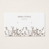 Earthy Floral ・ Earring Hoops Display Kaart (Voorkant)