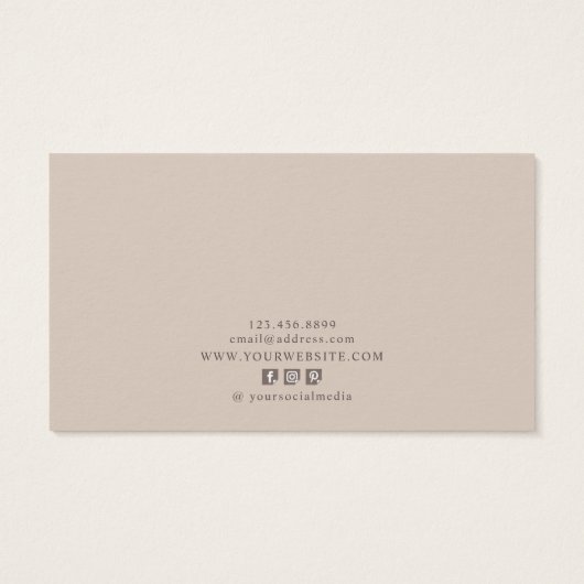 Earthy Floral ・ Earring Hoops Display Kaart (Achterkant)