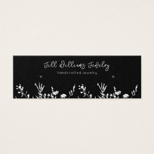 Earthy Floral ・ Earring Hoops Studs Display Kaart (Voorkant)