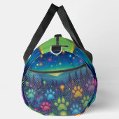 Earthy Floral Paw Print Travel Monogram Personal Plunjezak (Rechts)