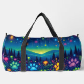 Earthy Floral Paw Print Travel  Plunjezak (Voorkant)