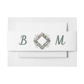 Earthy Floral Vine Band Uitnodigingen Wikkel (Voorkant Voorbeeld)