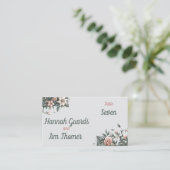 Earthy Floral Vine Place Card Plaatskaartje (Staand voorkant)