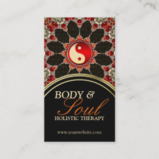 Earthy Flower New age YinYang Visitekaartje