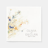 Earthy Flowers Herfst Event Elegant Servet (Voorkant)