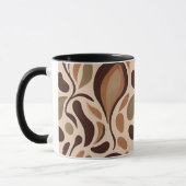Earthy Fluid Shapes Mug – Minimal Abstract Style Mok (Links)