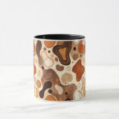 Earthy Fluid Shapes Mug – Minimal Abstract Style Mok (Midden)