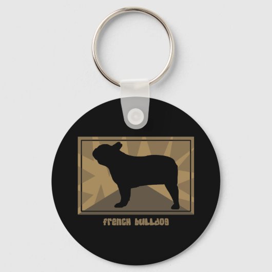 Earthy French Bulldog Sleutelhanger (Voorkant)