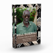 Earthy Geometric Retirement Gift for Black Dad Fotoblokken (Links)
