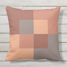 Earthy Geometric Sienna Terracotta Warm Brown Buitenkussen
