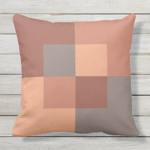 Earthy Geometric Sienna Terracotta Warm Brown Buitenkussen