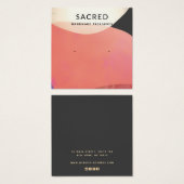 Earthy Gold Terracotta Abstract Earring Display Vierkante Visitekaartjes (Voorkant /achterkant)