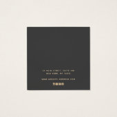 Earthy Gold Terracotta Abstract Earring Display Vierkante Visitekaartjes (Achterkant)