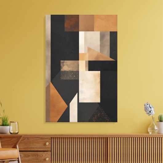 Earthy Harmony Canvas Afdruk (Insitu (Woonkamer))