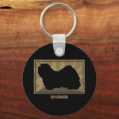 Earthy Havanese Sleutelhanger (Voorkant)
