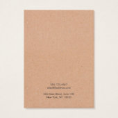 Earthy Ketting Jewelry Display Card Visitekaartje (Achterkant)