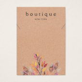 Earthy Ketting Jewelry Display Card Visitekaartje (Voorkant)