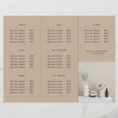 Earthy Kraft Kijk Logo Business Trifold Brochure (Achterkant)
