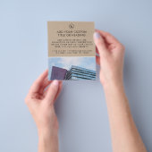 Earthy Kraft Style Custom Business Logo & Foto Flyer (Hand)