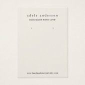 Earthy Leaf Jewelry Earring Display Kaart (Voorkant)