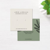 Earthy Leaf Jewelry Stud die Display Kaart verdien (Bureau)