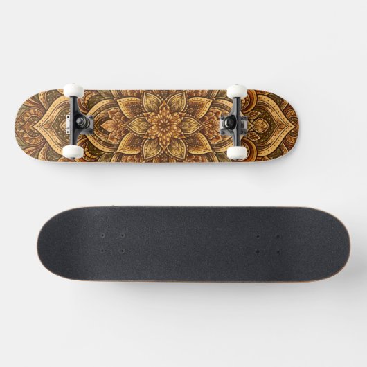 Earthy Mandala Unisex Persoonlijk Skateboard (Horizontaal)