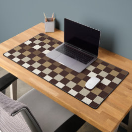 Earthy minerals checkerboard pattern bureaumat