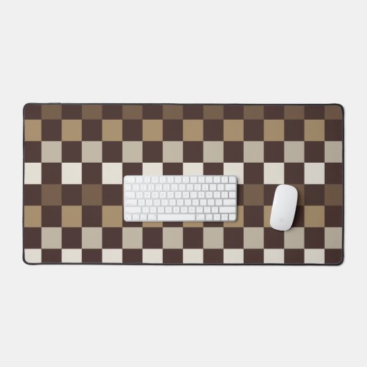 Earthy minerals checkerboard pattern bureaumat (Keyboard & Muis)