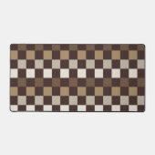 Earthy minerals checkerboard pattern bureaumat (Voorkant)