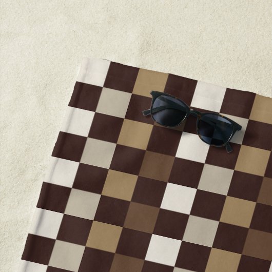 Earthy minerals checkerboard pattern strandlaken (In situ)