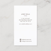 Earthy Modern Terracotta Abstracte vormen Visitekaartje (Achterkant)