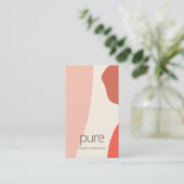 Earthy Modern Terracotta Abstracte vormen Visitekaartje (Staand voorkant)