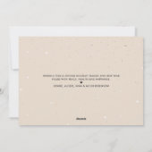 Earthy Neutral Brush Effect Boho Kerstmis Feestdagenkaart (Achterkant)