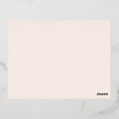 Earthy Neutral Modern Wedding Foil RSVP Card Folie Uitnodiging Briefkaart (Achterkant)