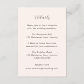 Earthy Neutral Modern Wedding Informatiekaartje (Voorkant)