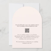 Earthy Neutral Photo Modern Wedding Kaart (Achterkant)