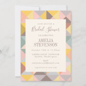 Earthy Neutral Rustic Geometric Vrijgezellenfeest Kaart (Voorkant)