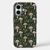 Earthy Olive Green Fungi Seamless Pattern Boho Case-Mate iPhone Case (Achterkant)