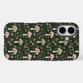 Earthy Olive Green Fungi Seamless Pattern Boho Case-Mate iPhone Case (Achterkant (horizontaal))