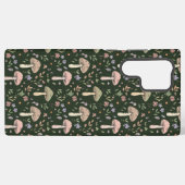 Earthy Olive Green Fungi Seamless Pattern Rustic Samsung Galaxy Hoesje (Achterkant horizontaal)