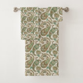 Earthy Paisley Towel Boho Gift for Grandparents Bad Handdoek (Insitu)
