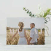 Earthy Plum Save the Date Monogram Overlay Photo (Staand voorkant)