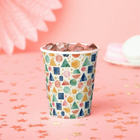 Earthy Prism Celebration Papieren Bekers (Insitu)